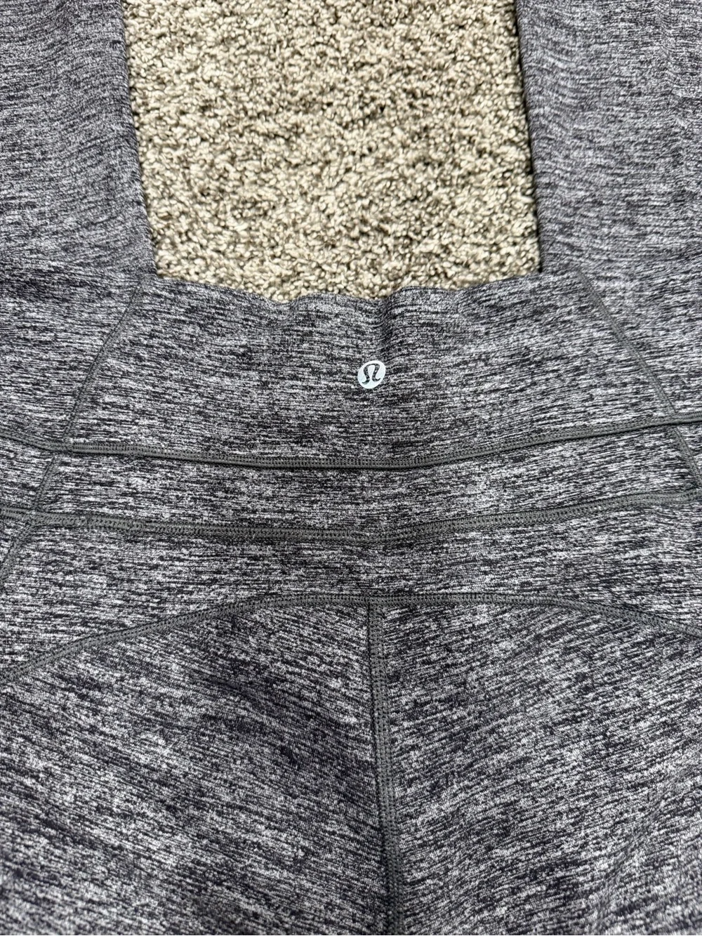 lululemon athletica Heathered Charcoal Flare Yoga Pants